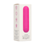 Packaging for a pink 10 Speed Rechargeable Bullet vibrator, showing features like ABS material, rechargeable battery, and waterproof design.