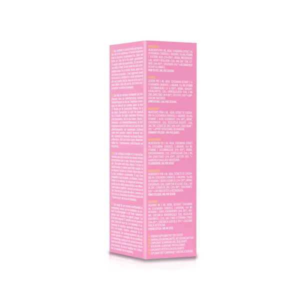 An image of the back of the Spanish Fly Hot Fly box, showing the ingredients list and directions in multiple languages.