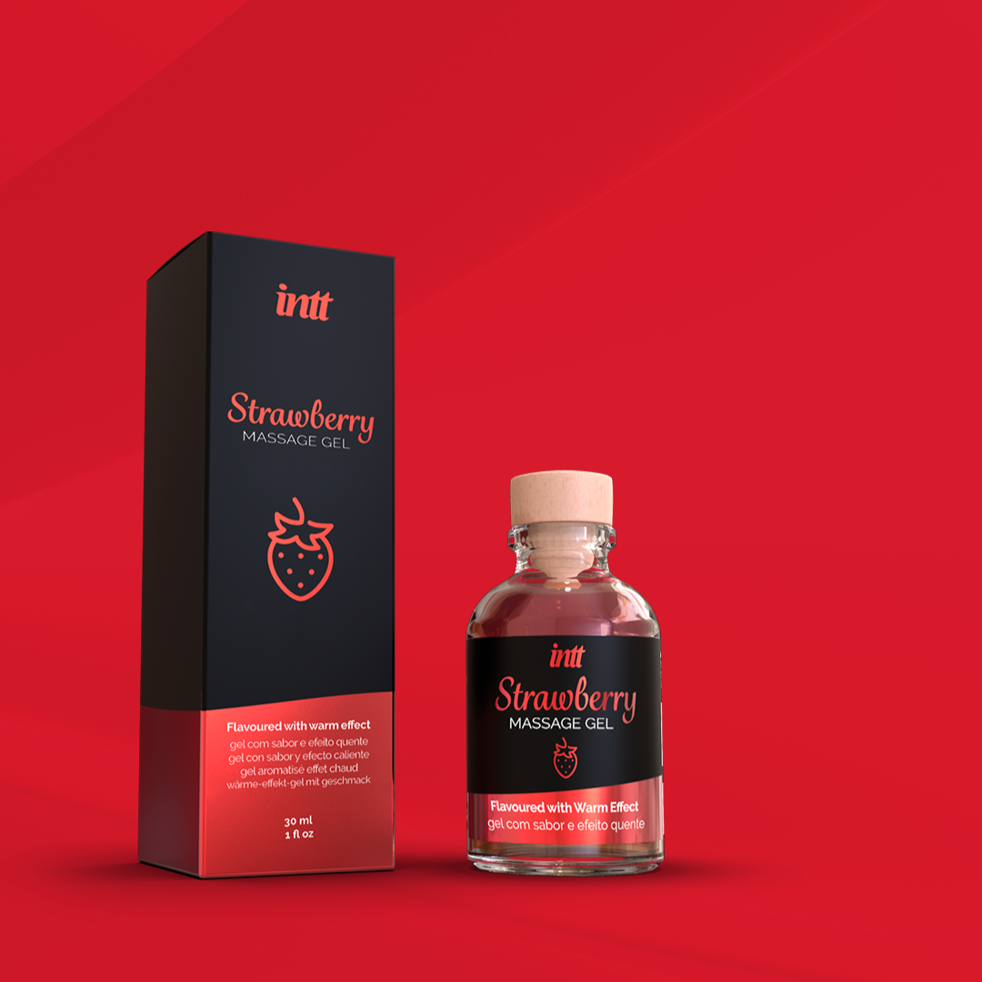 intt Erdbeere-Kissable-Massagegel 30 ml Zweitbild