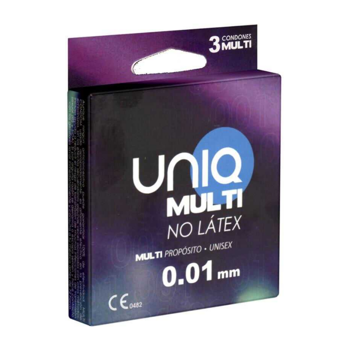 UNIQ Multi No Latex condoms 0.01mm, 3 pack box Hauptbild