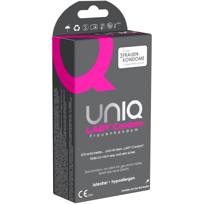Uniq Lady Kondome für Frauen 3er Pack Zweitbild