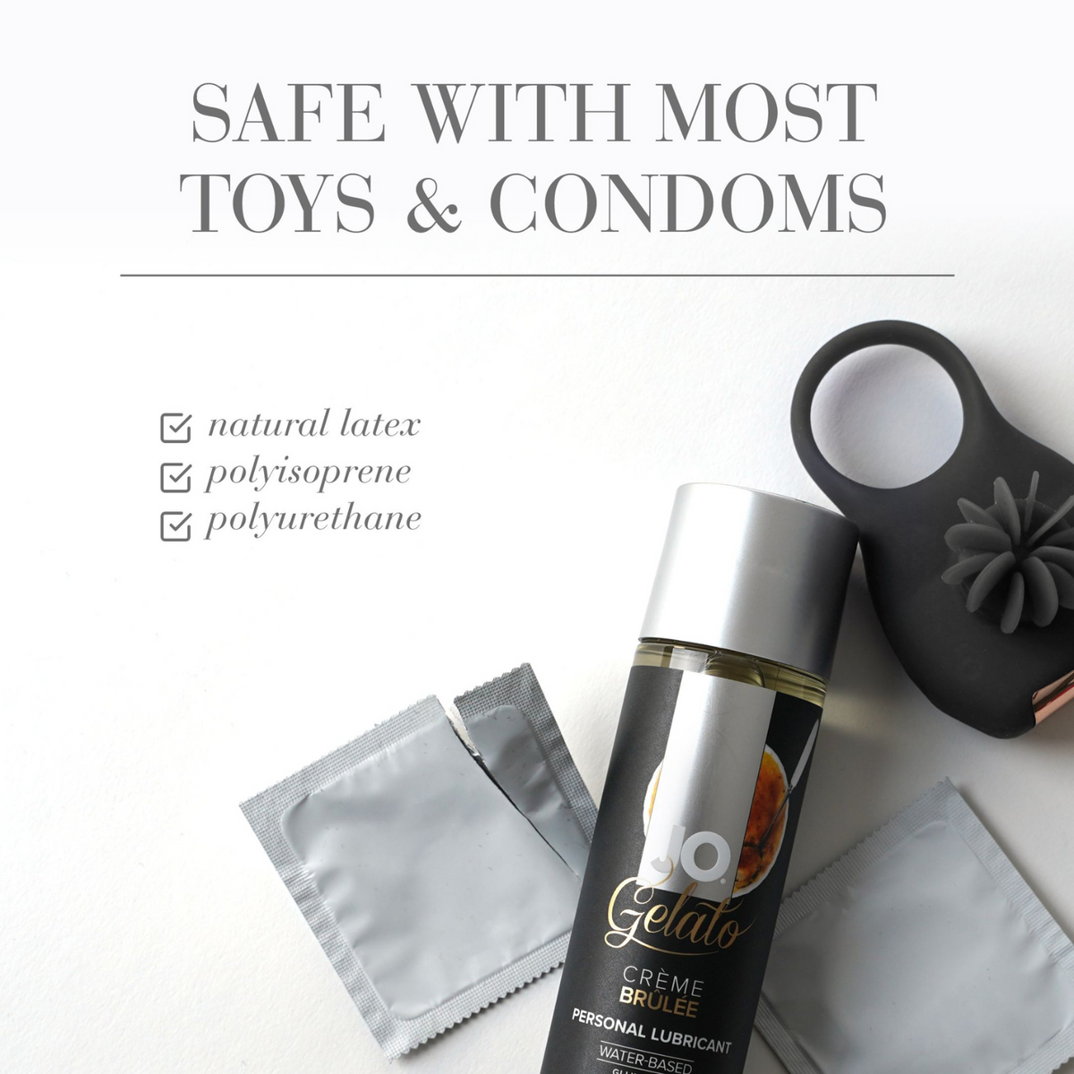 JO Gelato Creme Brulee Lubricant Water-Based - safe to use