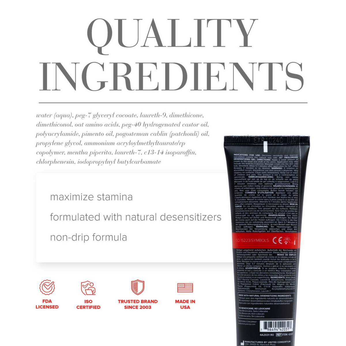System JO Prolonger Gel 60ml - quality