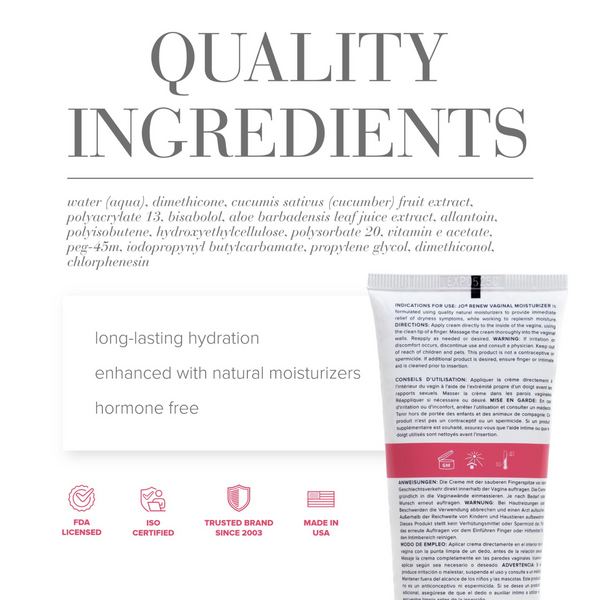 System JO Renew Vaginal Moisturizer - quality ingredients