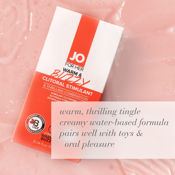 System JO BUZZY & WARM Stimulant 10ml - creamy formula