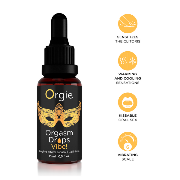 Orgie Orgasm Drops Vibe! Tingling Clitoral Arousal