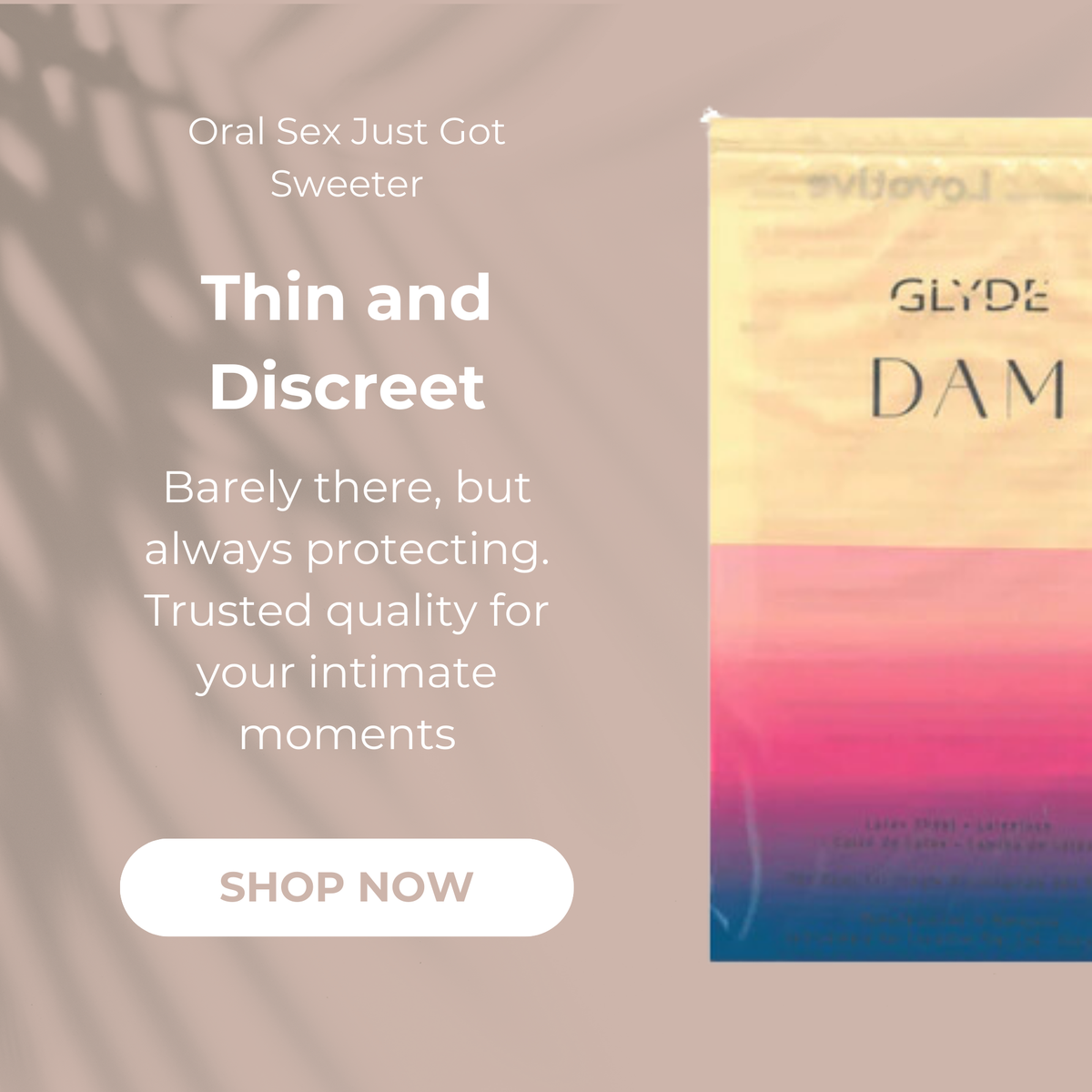Sheer Glyde Dams Creme /Vanille