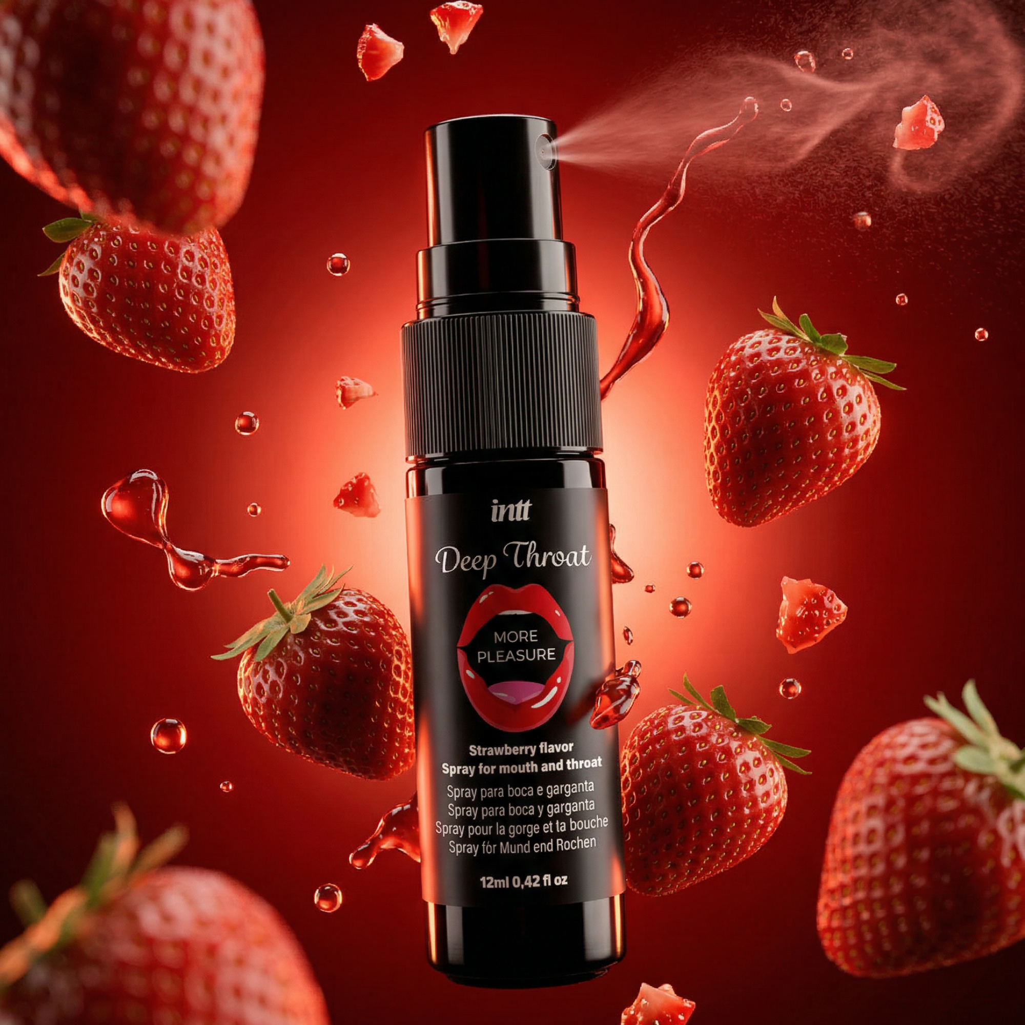 intt Deep Throat Erdbeer Oral Spray 12,5 ml Zweitbild