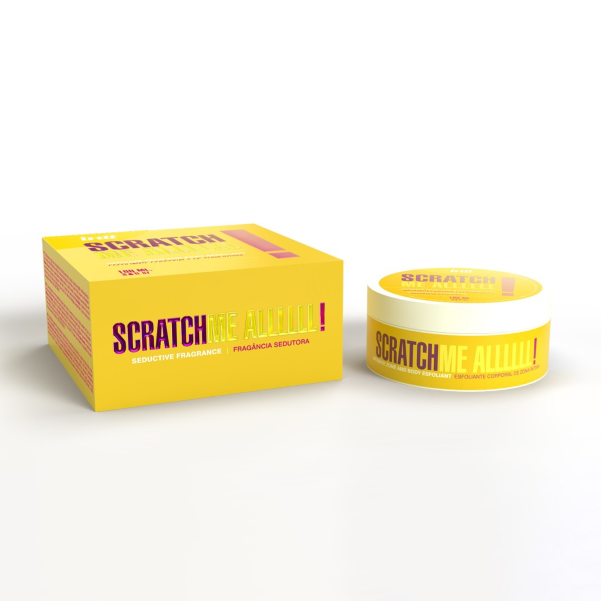 intt Scratch Me All Intimate Zone & Body Exfoliant 3.4 fl.oz and box in a white background. Hauptbild
