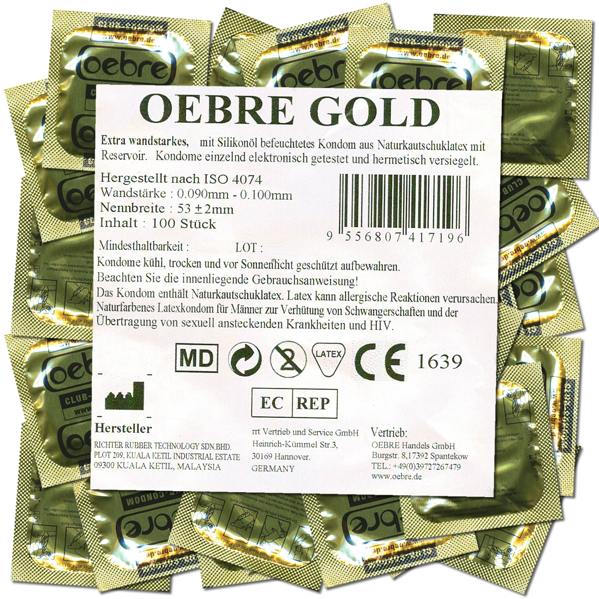 Oebre CLUB-Kondom Gold Zweitbild