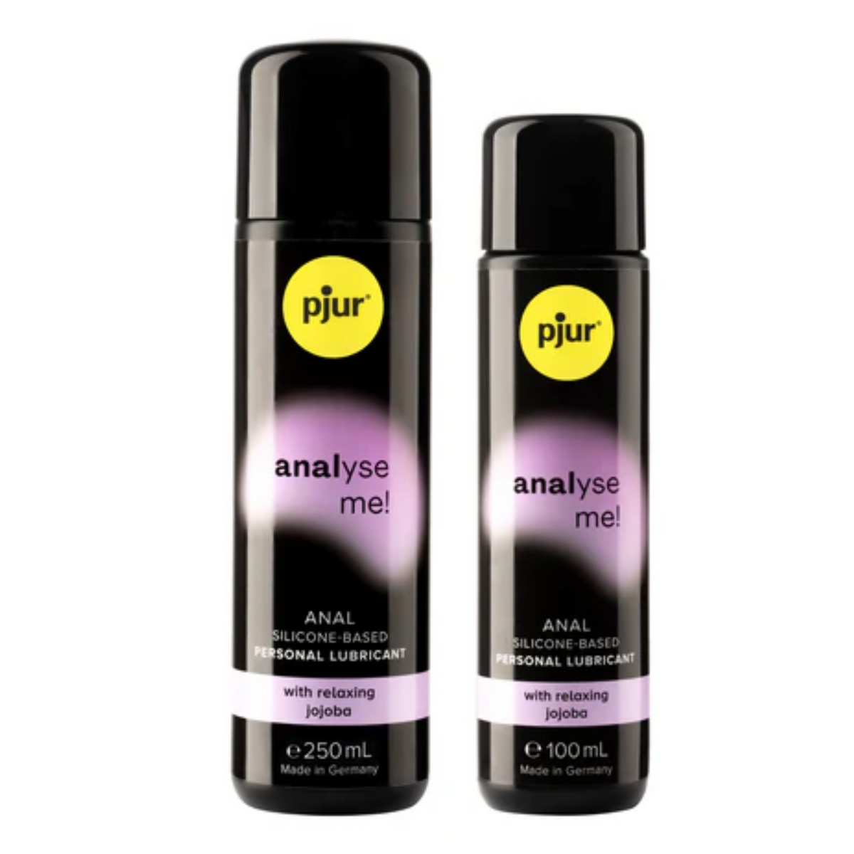 Two bottles of pjur Analysme Me! lubricant on a white background Hauptbild