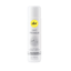 A white bottle of pjur med PREMIUM water-based personal lubricant with a yellow logo and light gray accents on a white background.