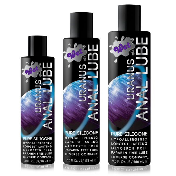 Wet Uranus Lube Pure Silicone Hypoallergenic Longest Lasting Glycerin Free Paraben Free Lubes