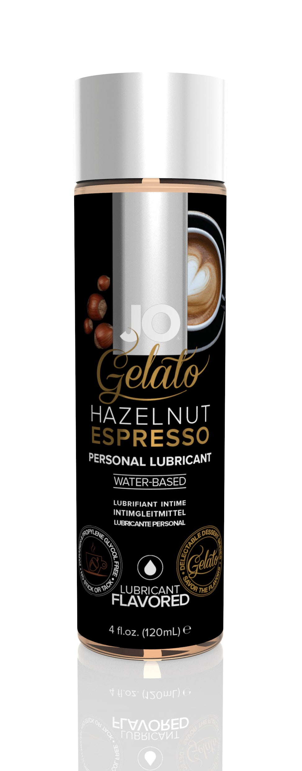 JO Gelato Hazelnut Espresso Lubricant Water-Based 4 fl oz