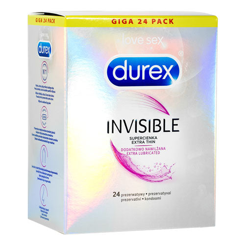 Durex Invisible Lubricated Box 24 Hauptbild