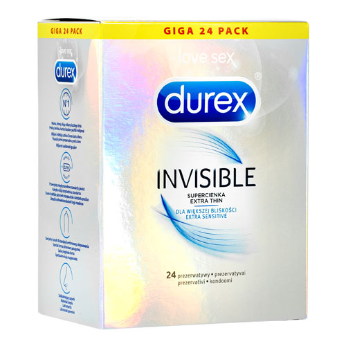 Durex Invisible Sensitive Box 24 Hauptbild
