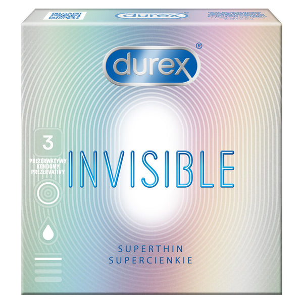 Durex Invisible Super Thin Condoms Box of 3