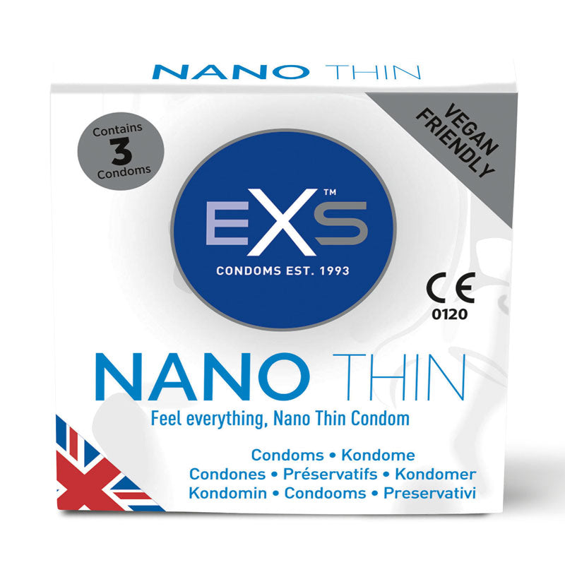 EXS Nano Thin Box 3 Front | WorldCondoms Hauptbild