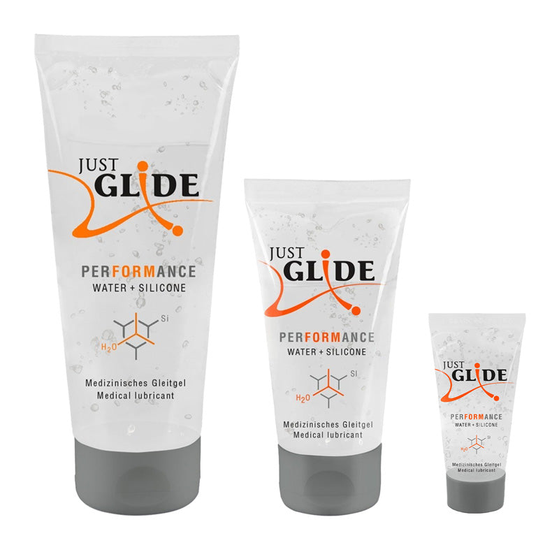 Just Glide Performance 200ml Tube, 50ml Tube, 20 ml Tube from front Hauptbild