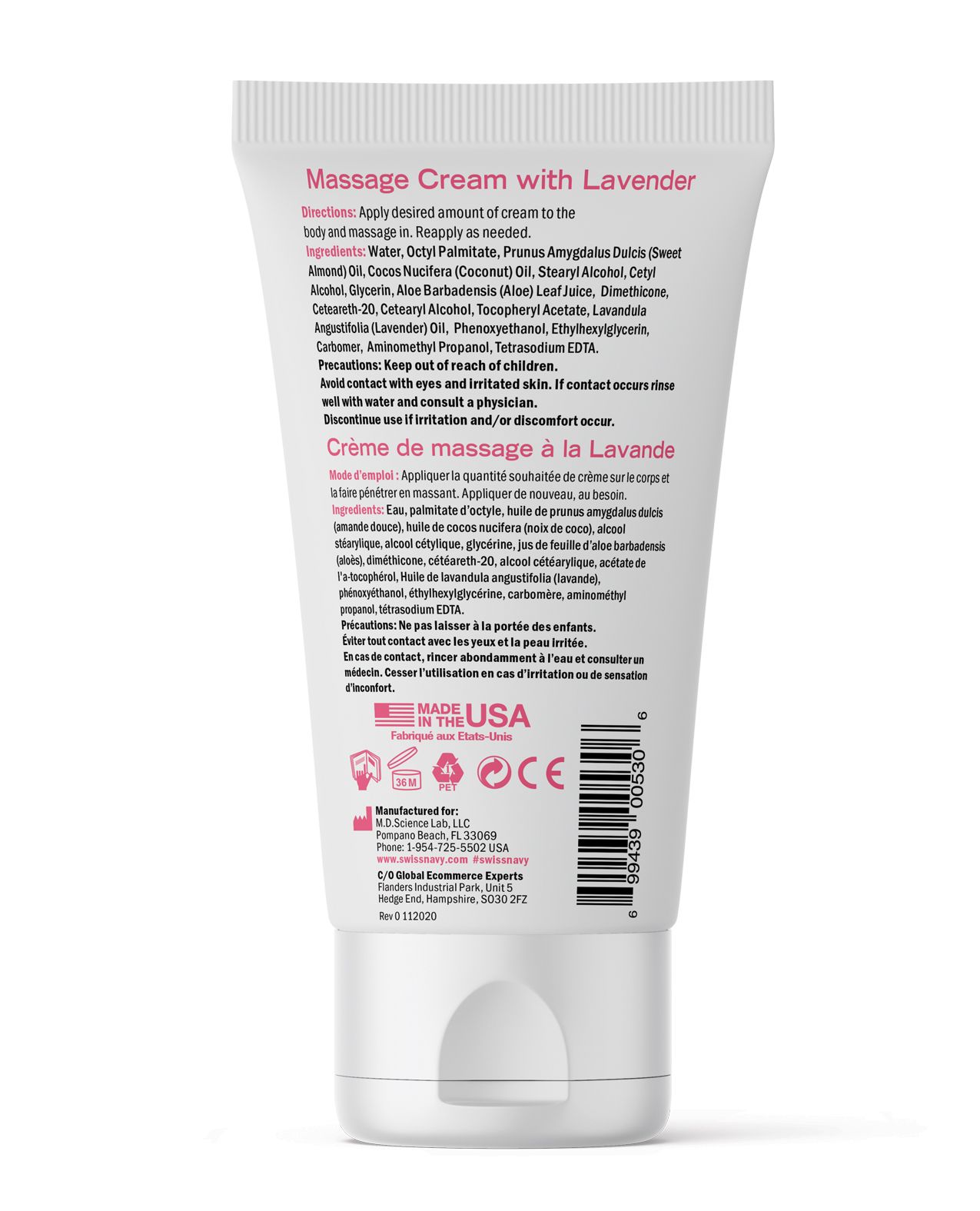 Swiss Navy Desire Massagecreme Lavendel Zweitbild