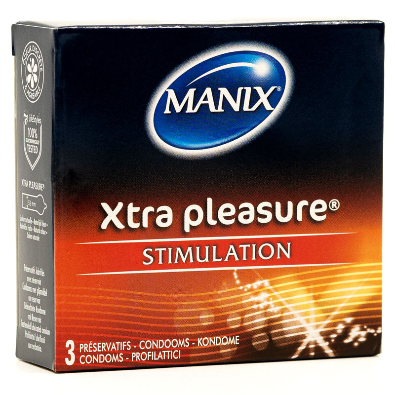 Mates Xtra Pleasure Condoms Box 3 Front | WorldCondoms Hauptbild