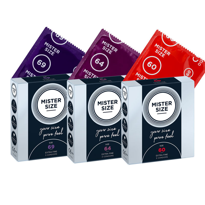 Mister Size Große Kondome Probierpaket 3 x 3 Packungen