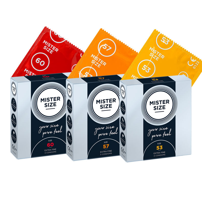 Mister Size Standard-Kondome Probierpackung 3 x 3er Pack