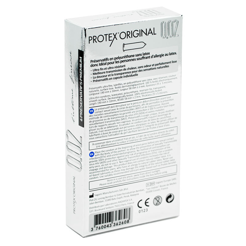 Protex Original Ultra Thin 002 6 Pack Zweitbild