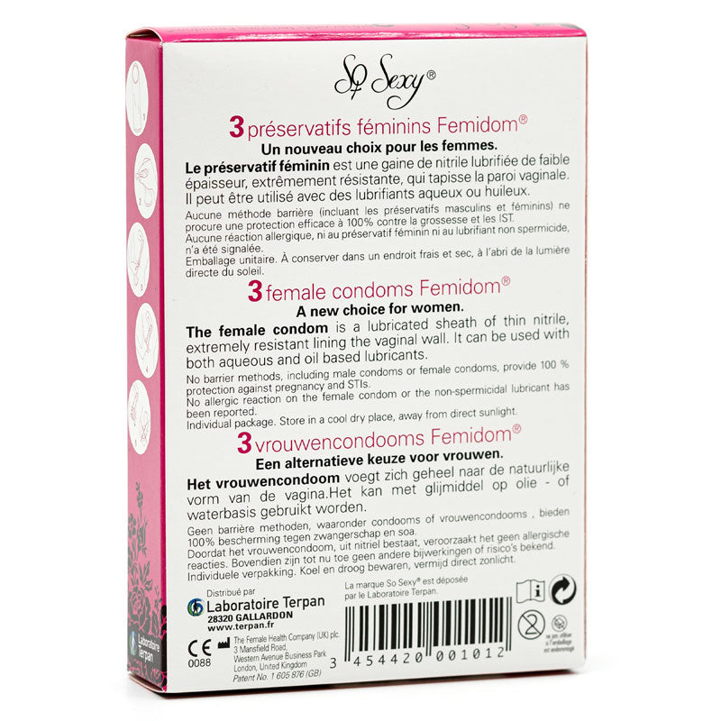 So Sexy Frauenkondom 3er-Pack Zweitbild