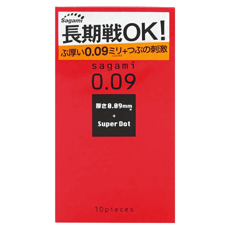 Sagami 0.09 Super Dot Condoms Box of 10 Pieces Hauptbild