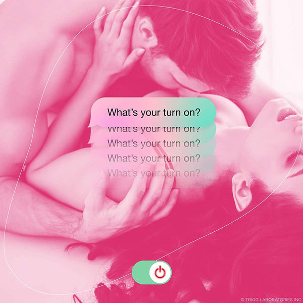 What's your turn on? Couple in bed kissing each other