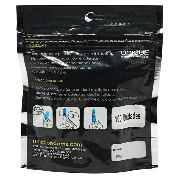 Uniq Dediles Fingerlinge Packung mit 100 Stück