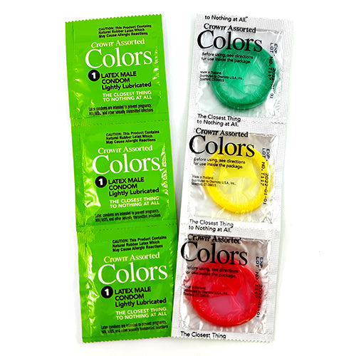 crown assorted colors condoms 12 PCS
